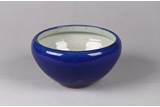 A CHINESE BLUE GLAZED JARDINIERE