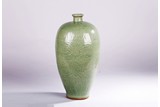 A LARGE LONGQUAN CELADON MEIPING VASE