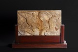 A RARE ARCHAIC CHINESE 'APSARA' RELIEF TILE CARVING