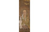 YUAN OR MING ANONYMOUS 'LUOHAN' SILK PAINTING