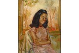 OIL ON CANVAS 'YOUNG LADY', SIGNED WU ZUOREN