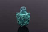 A CHINESE TURQUOISE SNUFF BOTTLE
