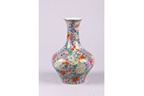 A CHINESE FAMILLE ROSE MILLE FLEURS VASE