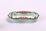 A CHINESE GREEN GLAZED 'BAT' BRUSH WASHER