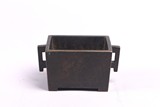 A CHINESE ARCHAISTIC BRONZE RECTANGULAR CENSER