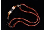 AN ARCHAIC BANDED AGATE BEAD NECKLACE
