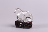 A CHINESE ROCK CRYSTAL CARVED QUAILS GROUP